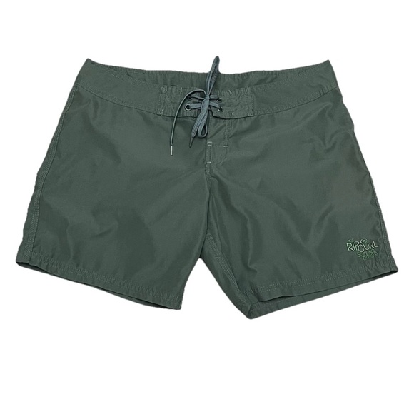 Ripcurl Owe Green Board Shorts Low Rise Y2k Beach Coastal Hippie Preppy Skater 7 - Picture 1 of 9